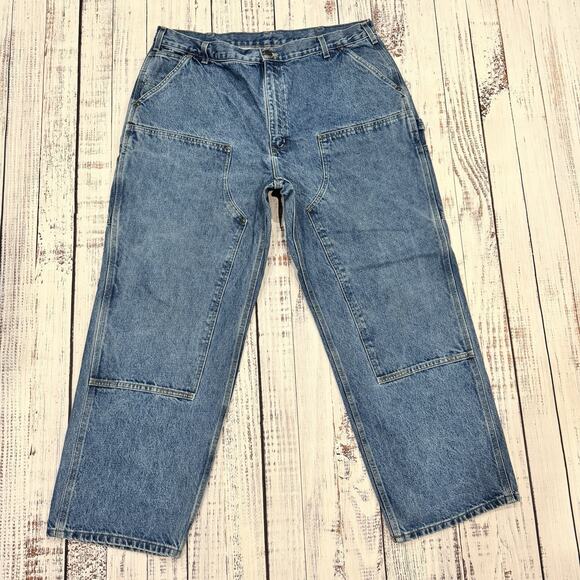 Carhartt Other - Carhartt B73-DST Double Knee Jeans 42x30 Loose Fit Workwear Carpenter Denim